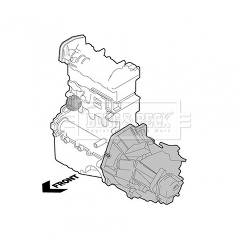 BEM4117 BORG & BECK - Опора двигуна