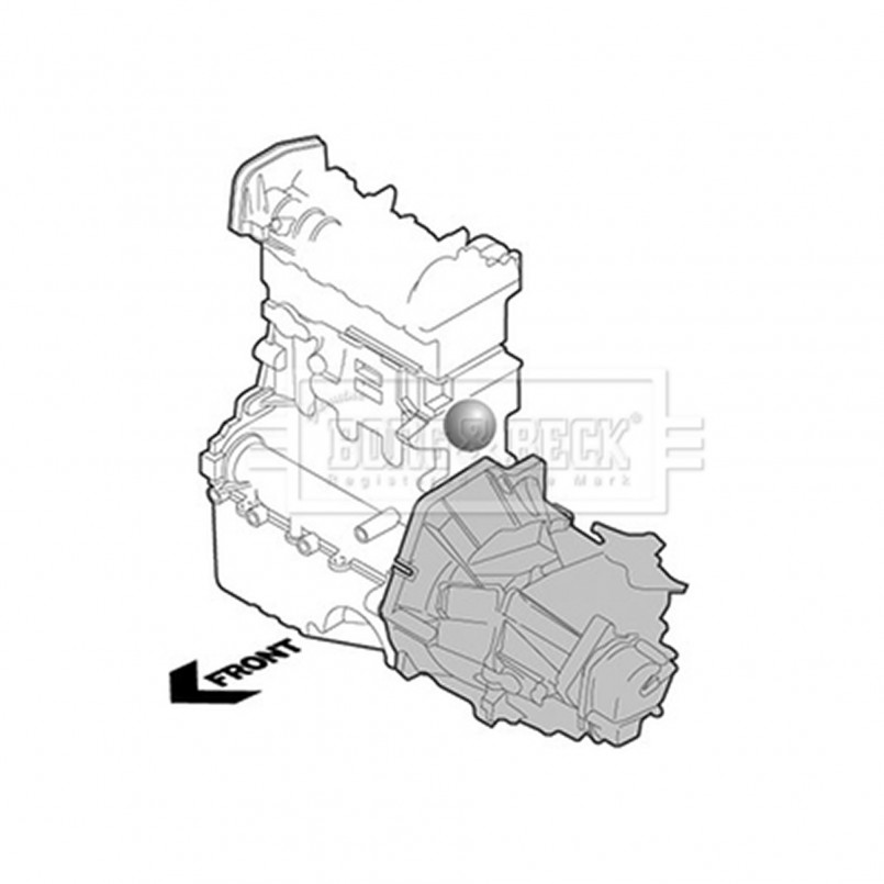 BEM3841 BORG & BECK - Опора двигуна
