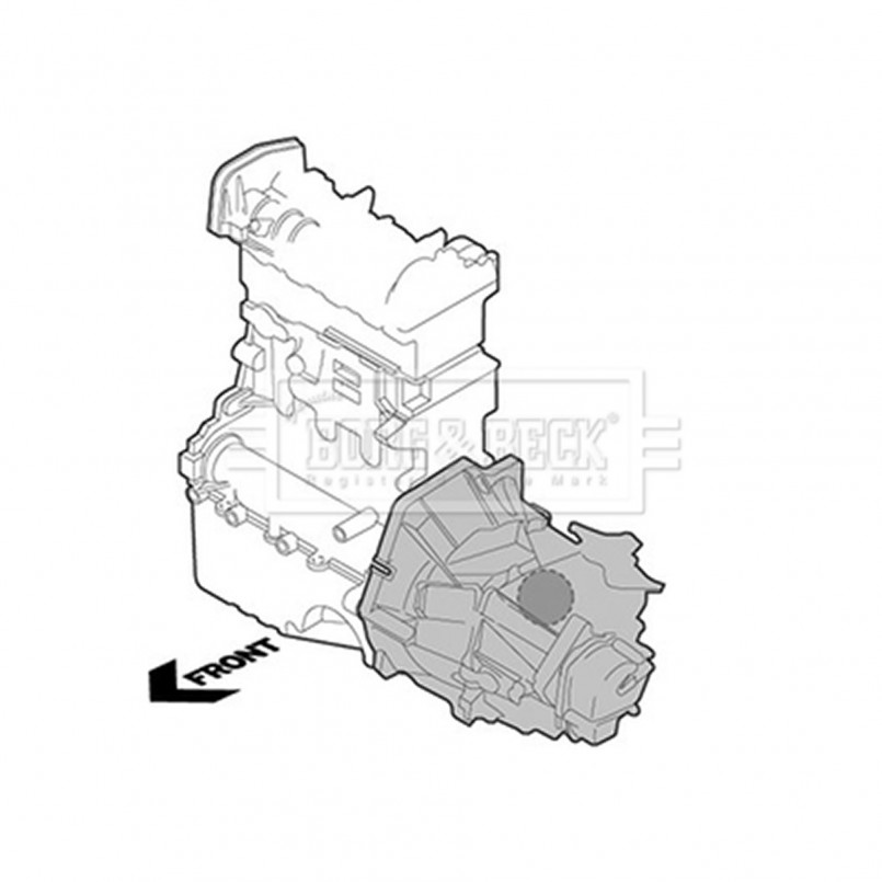 BEM3836 BORG & BECK - Опора двигуна