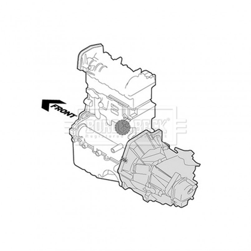 BEM3399 BORG & BECK - Опора  двигуна 