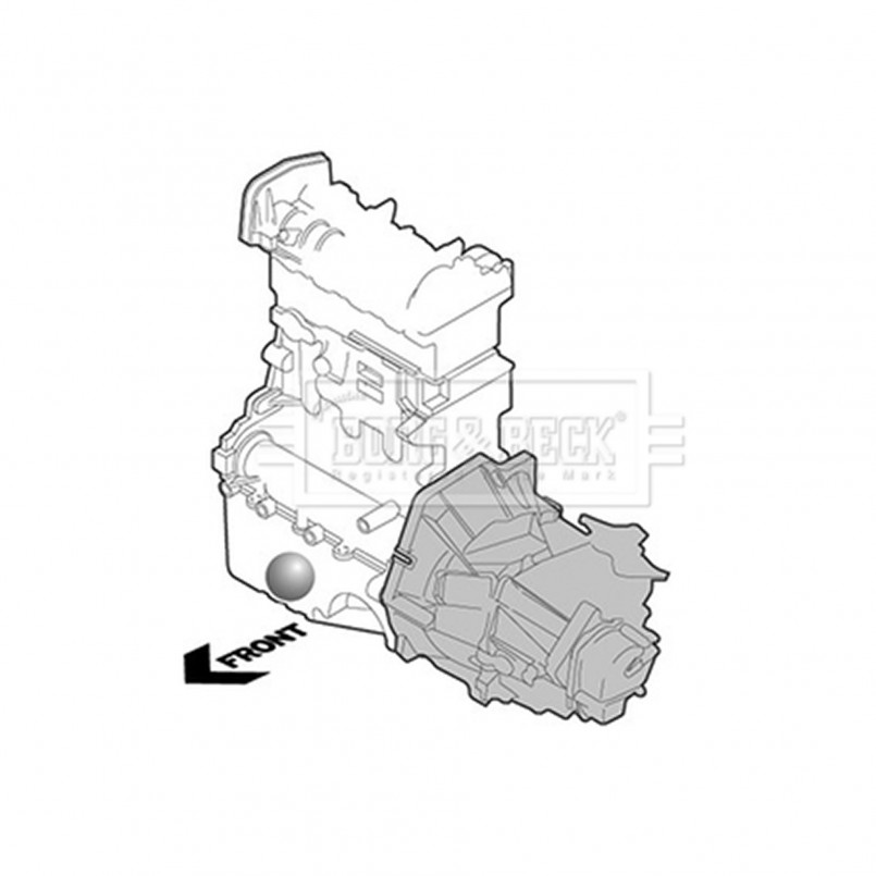 BEM4112 BORG & BECK - Опора двигуна