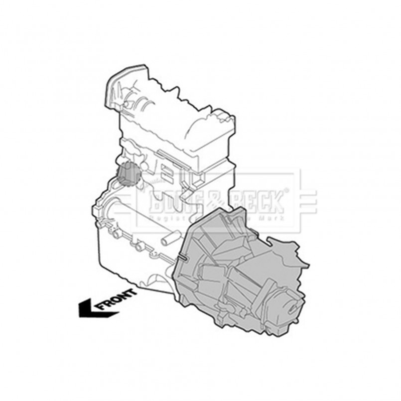 BEM3971 BORG & BECK - Опора двигуна