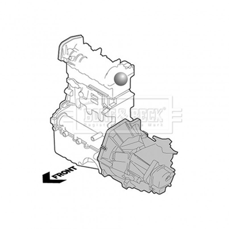 BEM3981 BORG & BECK - Опора  двигуна