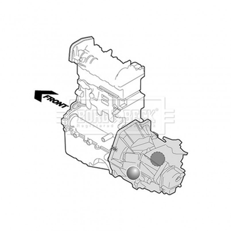 BEM3206 BORG & BECK - Опора  двигуна