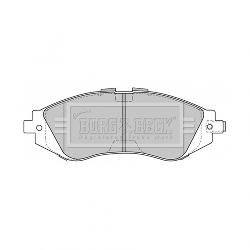 BBP1881 BORG & BECK - Гальмівні колодки до дисків