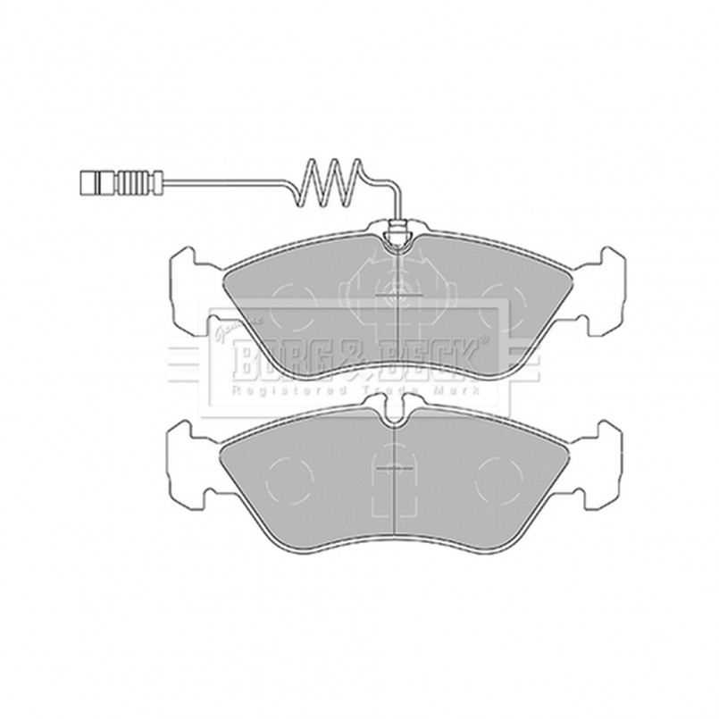 BBP1445 BORG & BECK - Гальмівні колодки до дисків