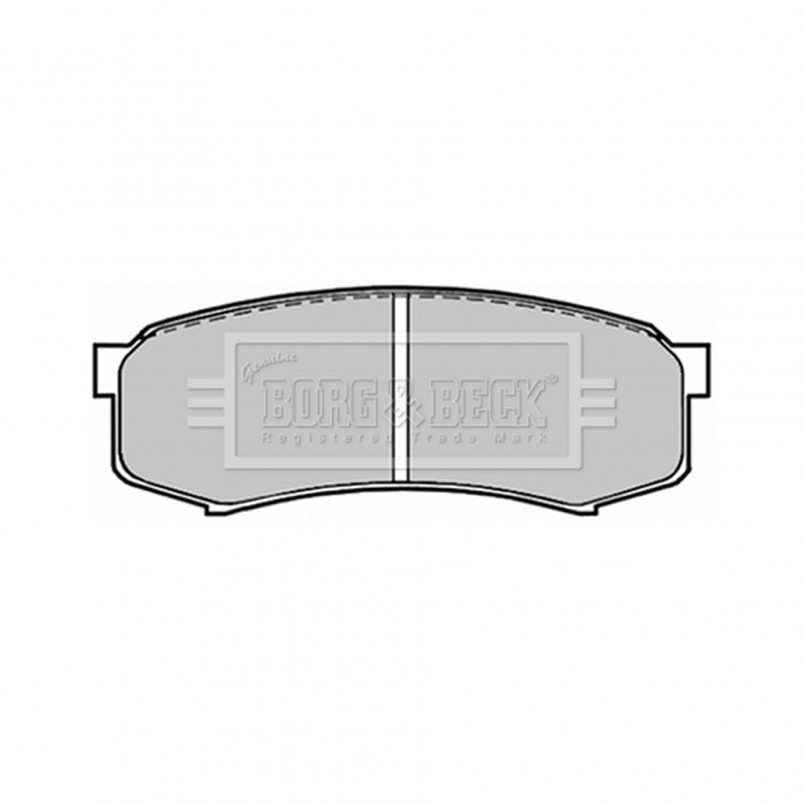 BBP1514 BORG & BECK - Гальмівні колодки до дисків