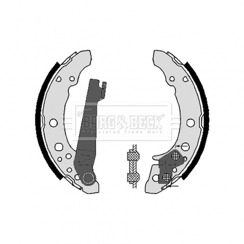BBS6248 BORG & BECK - Гальмівні колодки до барабанів
