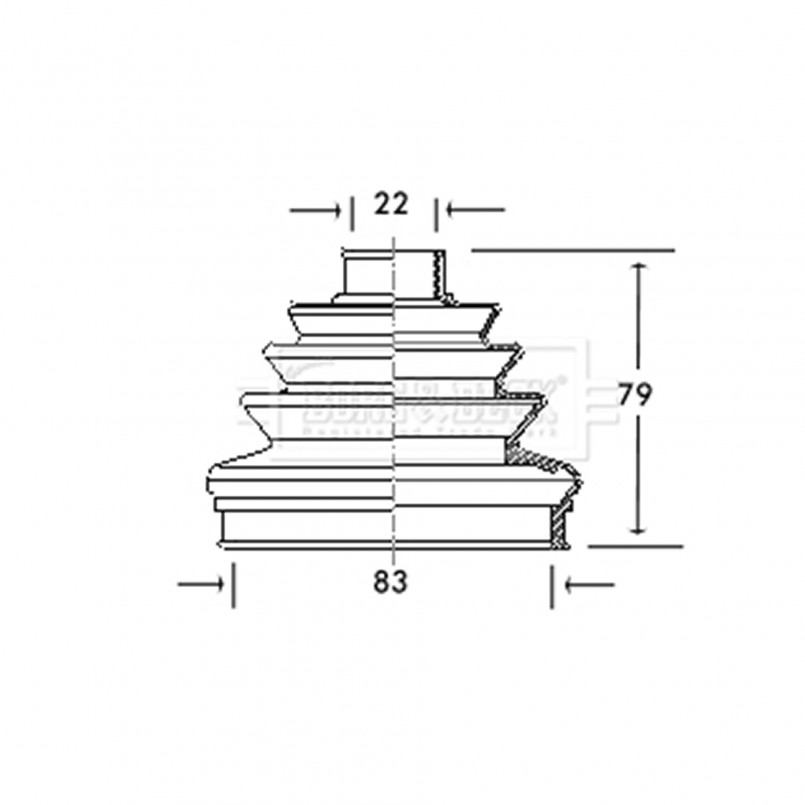 BCB2006 BORG & BECK - Пильовик привідного вала к-т