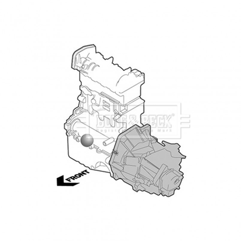 BEM3829 BORG & BECK - Опора двигуна
