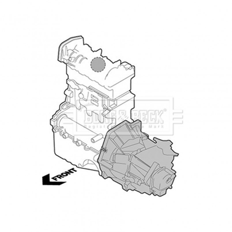 BEM3846 BORG & BECK - Опора двигуна