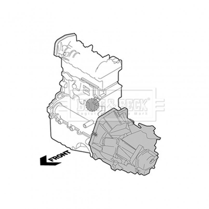 BEM4271 BORG & BECK - Опора двигуна