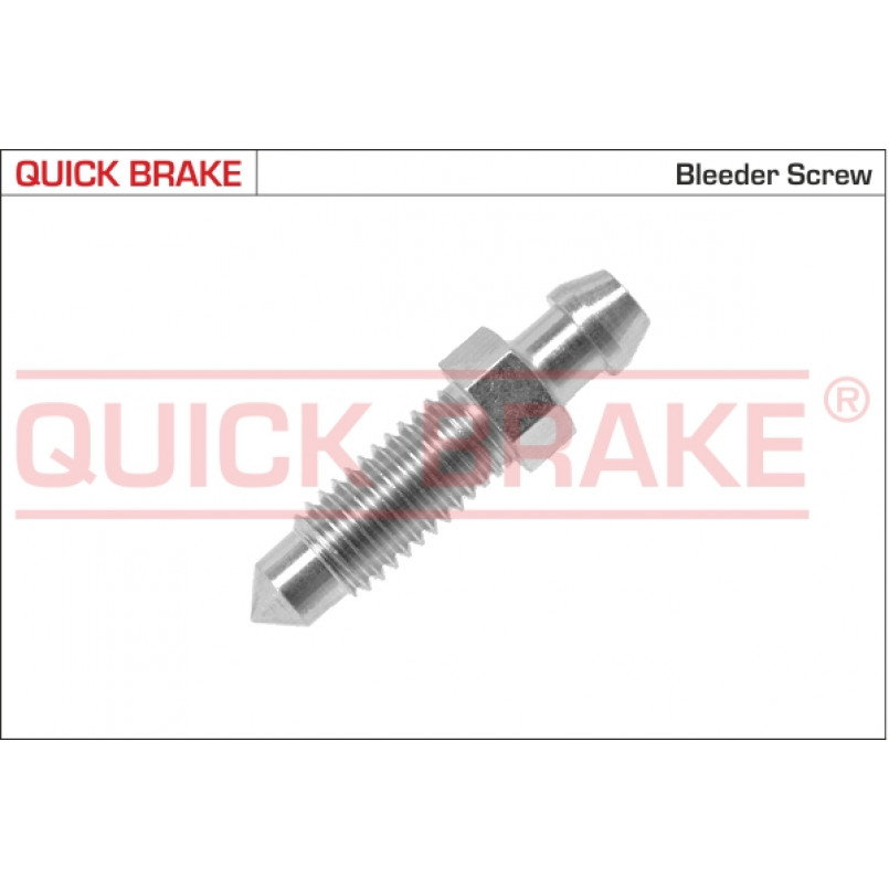 0011 QUICK BRAKE Штуцер прокачки гальм (M8x1.25/9x35.5)
