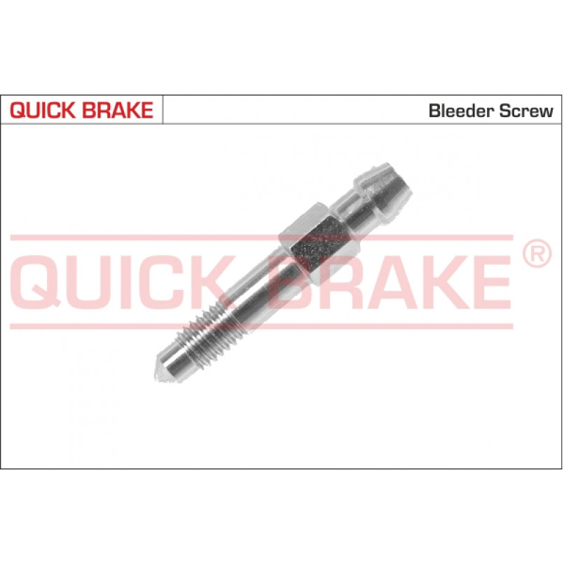 0013 QUICK BRAKE Штуцер прокачки гальм (M6x1/7x38)