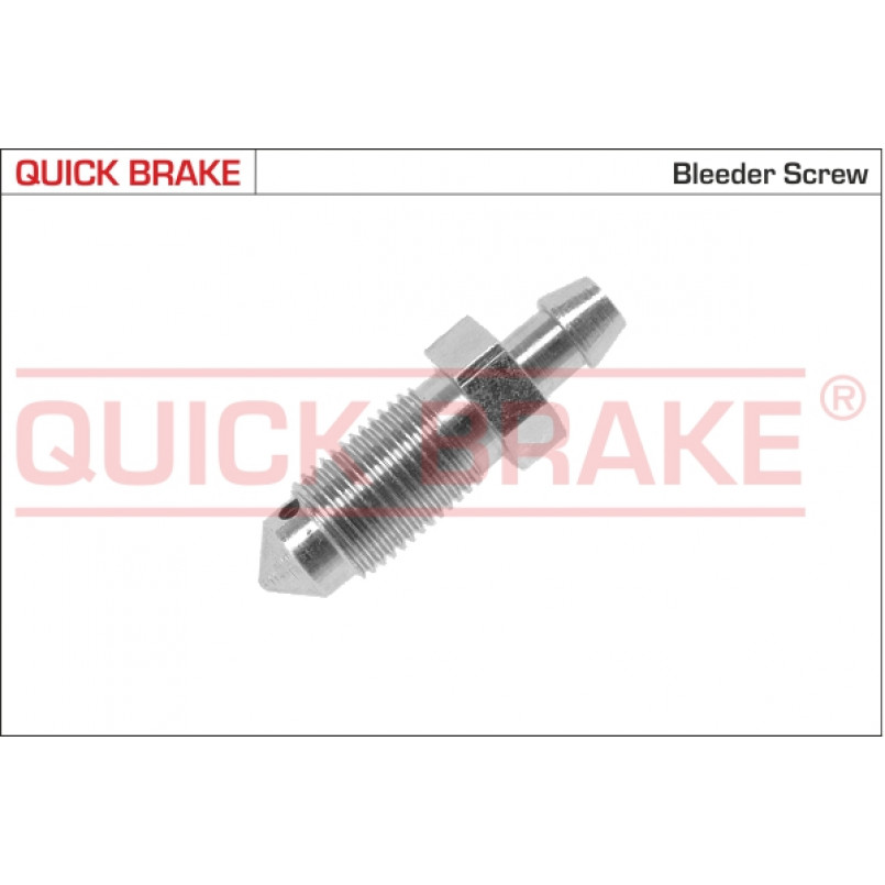 0019 QUICK BRAKE Штуцер прокачки гальм (M10x1/11x36)