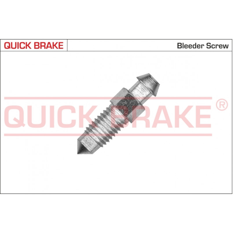 0053X QUICK BRAKE Штуцер прокачки гальм (M7x1/7x26.2)