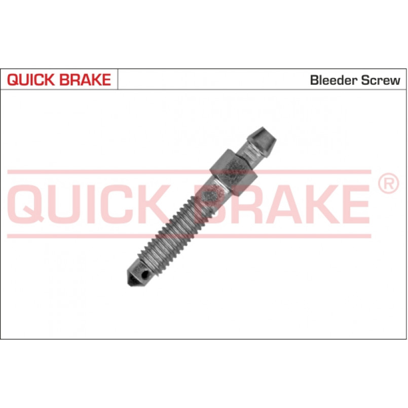 0085 QUICK BRAKE Штуцер прокачки гальм (M8x1.25/9x49)