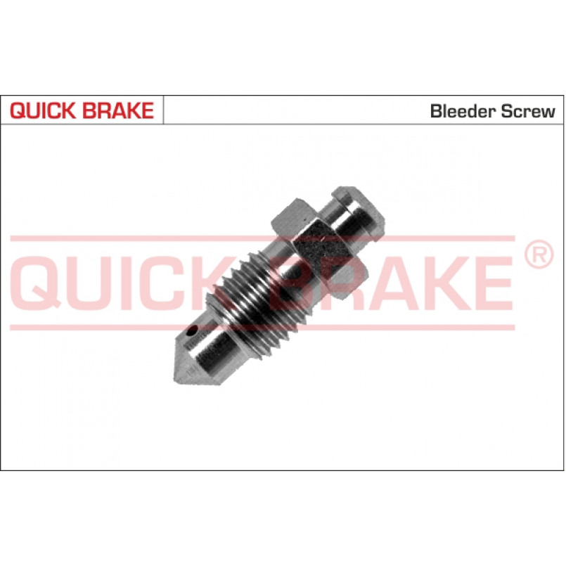 0101 QUICK BRAKE Штуцер прокачки гальм (M10x1.25/10x28)