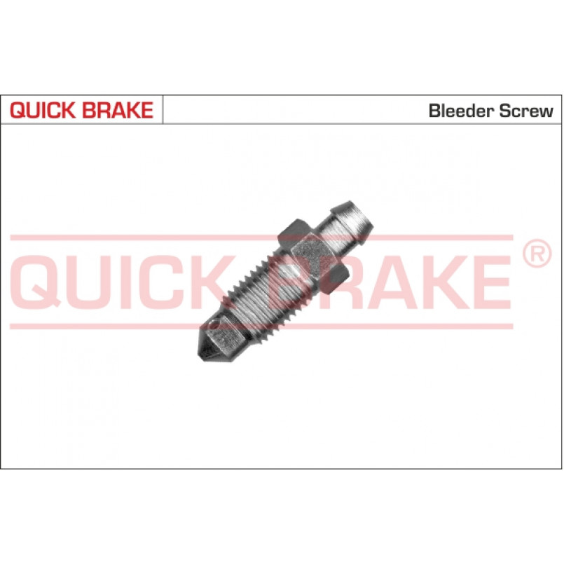 0107 QUICK BRAKE Штуцер прокачки гальм (3/8''x24/10x31)
