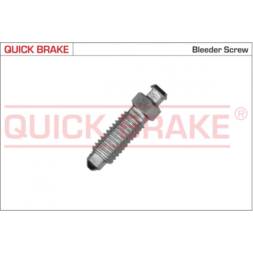 0123 QUICK BRAKE Штуцер прокачки гальм (M10x1.5/10x37.6)