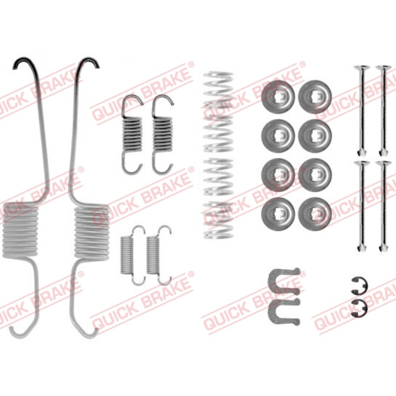 105-0003 QUICK BRAKE Комплект пружинок колодок ручного гальма