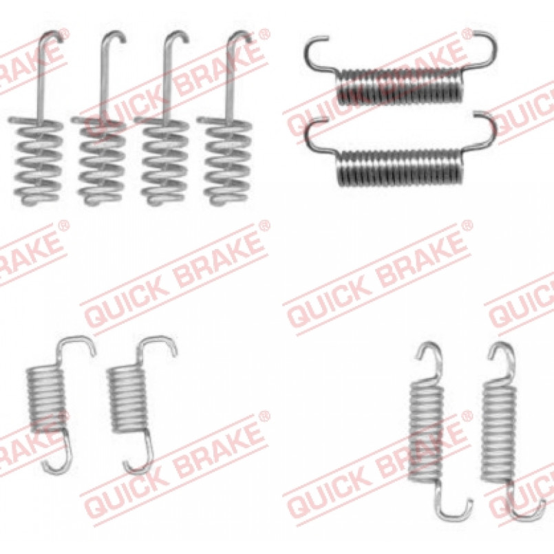 105-0004 QUICK BRAKE Комплект пружинок колодок ручника MB Sprіnter 906, 515 (спарка)