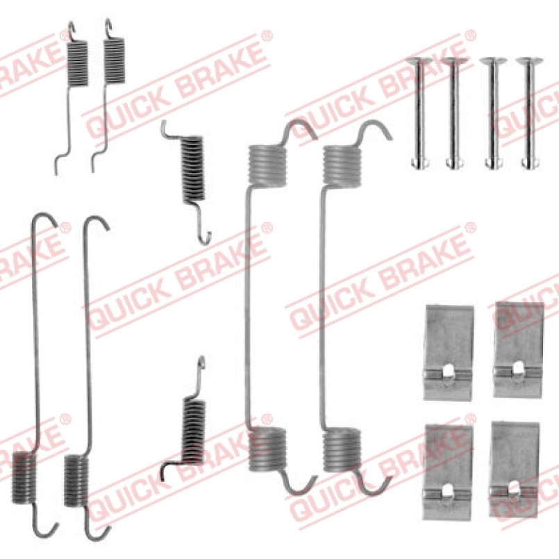 105-0005 QUICK BRAKE Комплект пружинок колодок ручного гальма
