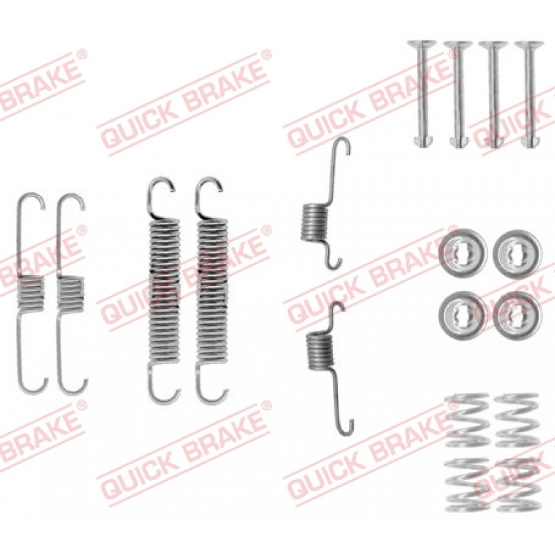 105-0012 QUICK BRAKE Комплект пружинок колодок ручного гальма