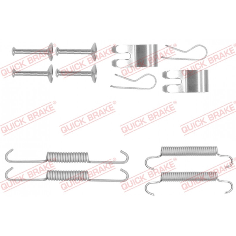 105-0013 QUICK BRAKE Комплект пружинок колодок ручного гальма