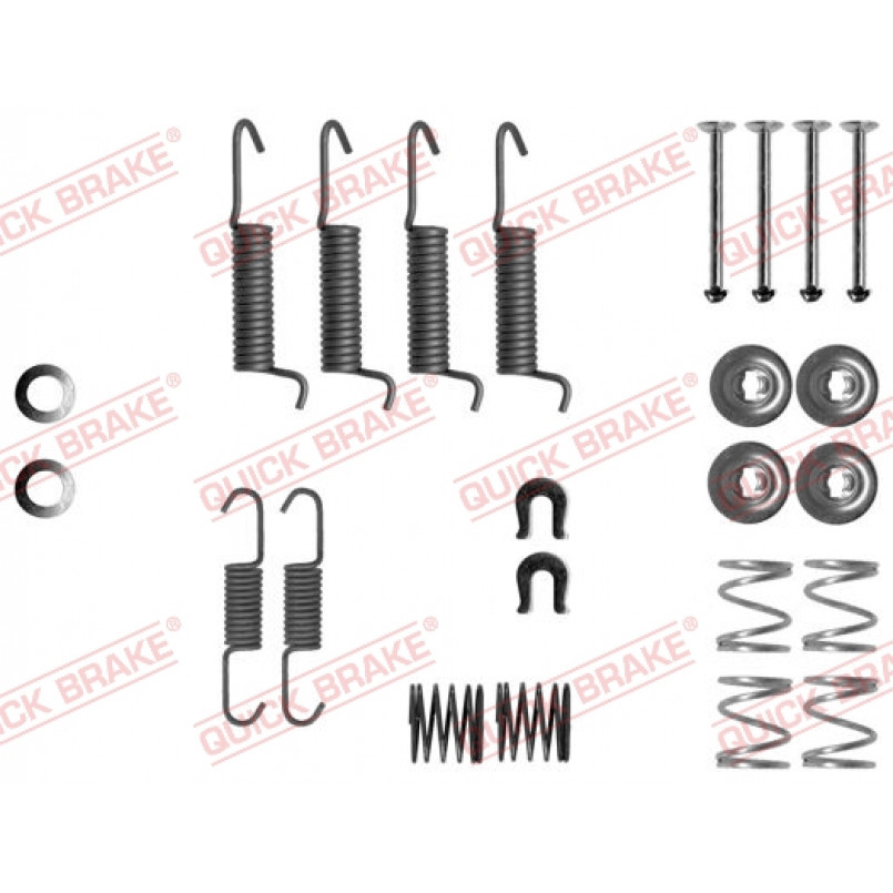 105-0016 QUICK BRAKE Комплект пружинок колодок ручного гальма