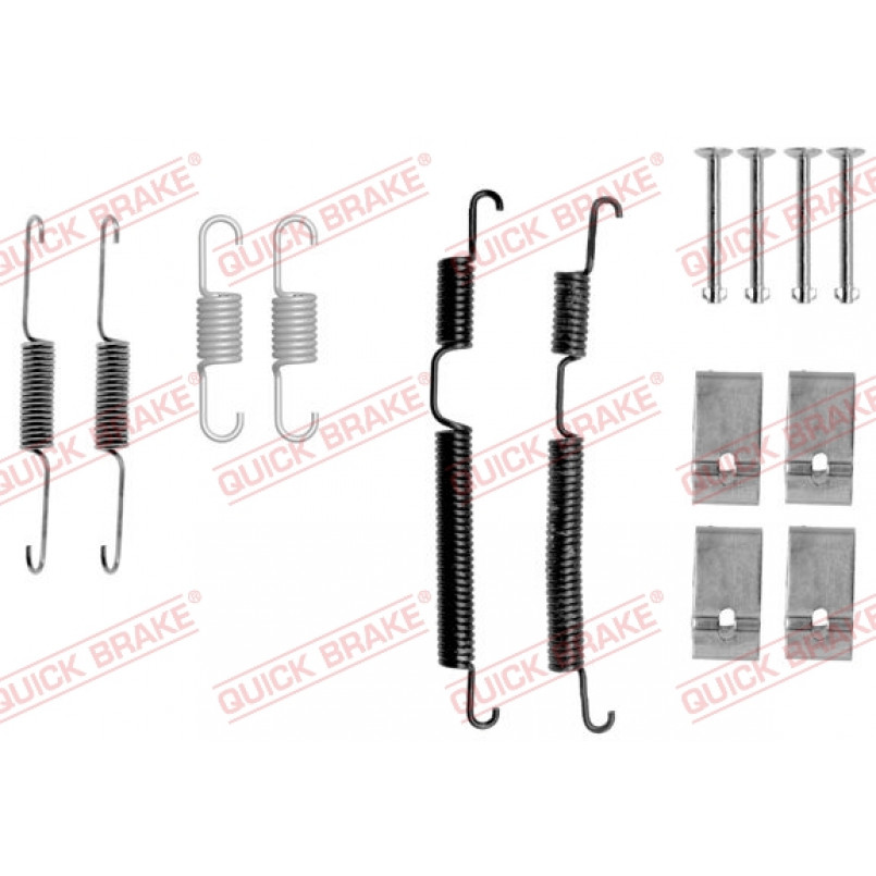 105-0017 QUICK BRAKE Комплект пружинок колодок ручного гальма