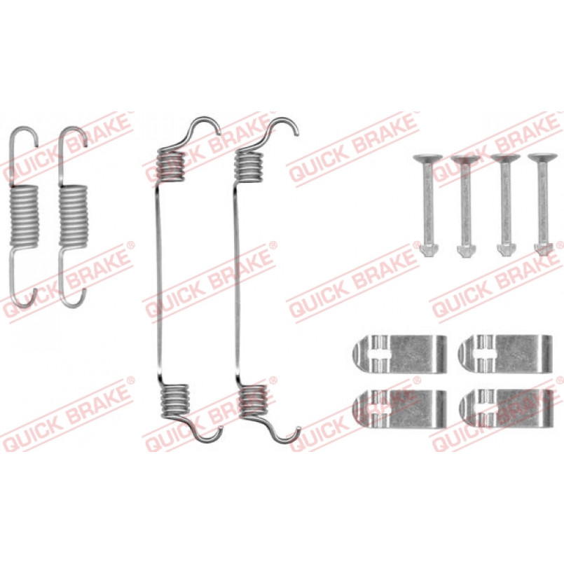 105-0019 QUICK BRAKE Комплект пружинок колодок ручного гальма