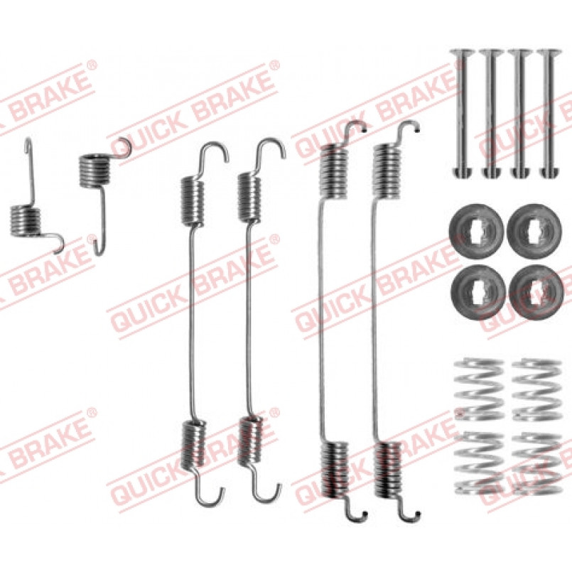 105-0021 QUICK BRAKE Комплект пружинок колодок ручника Dacia Duster/Renault Clio IV 10-