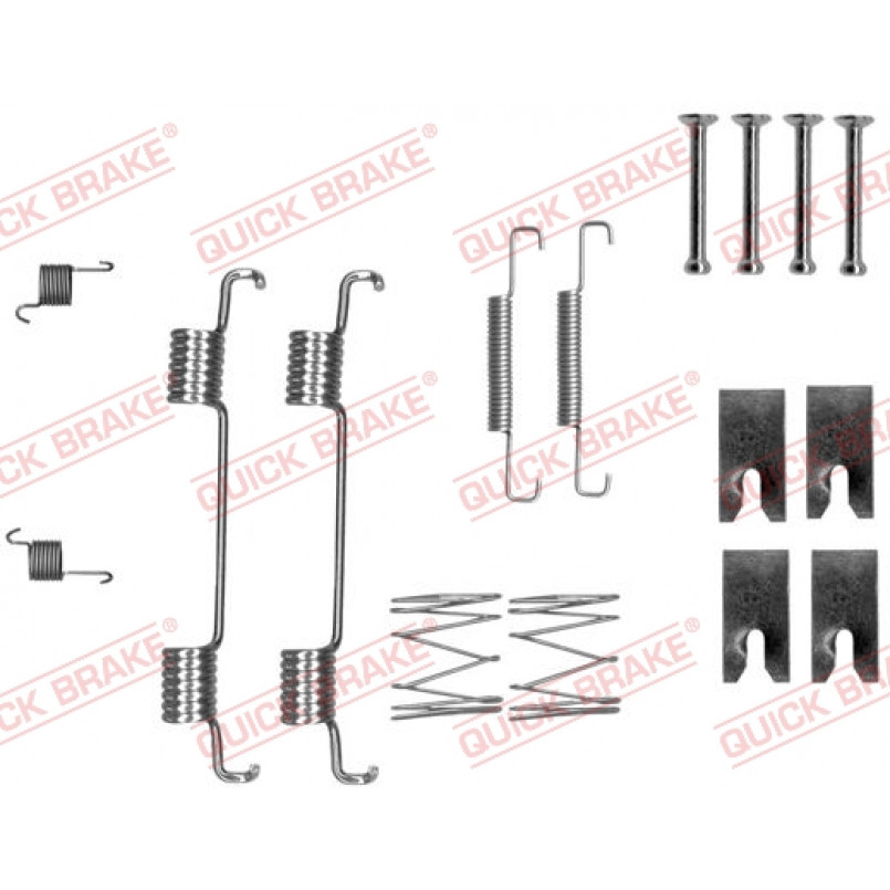 105-0023 QUICK BRAKE Комплект пружинок колодок ручного гальма