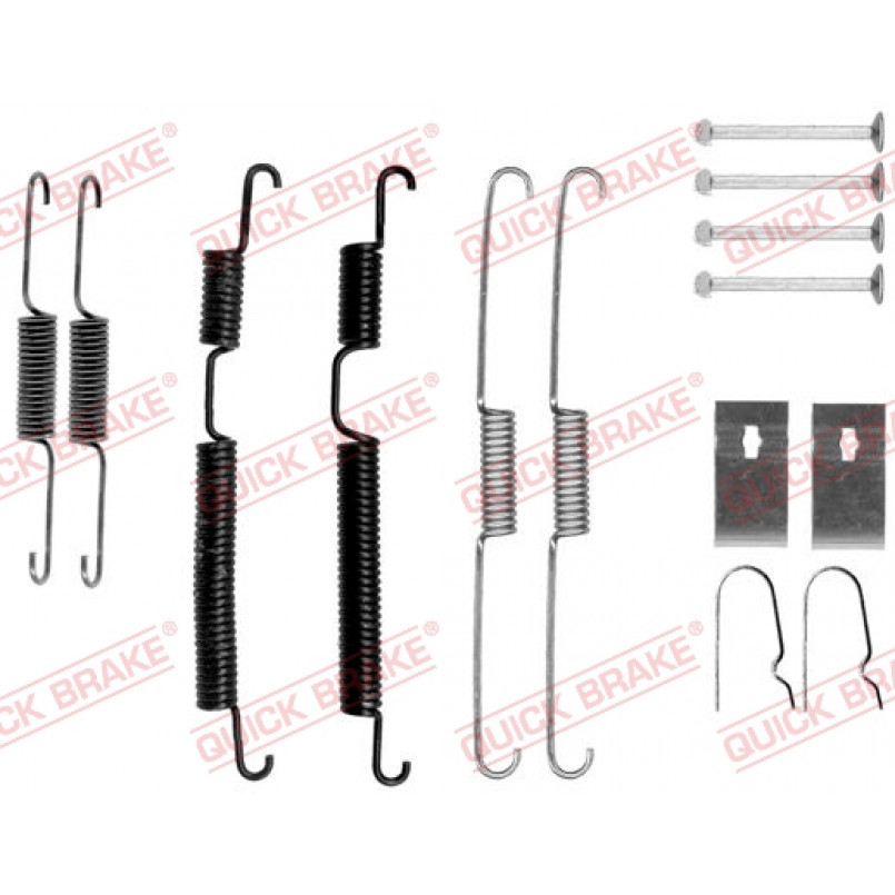105-0024 QUICK BRAKE Комплект пружинок колодок ручника Hyundai Sonata/Kia Cerato 04- (Mando)