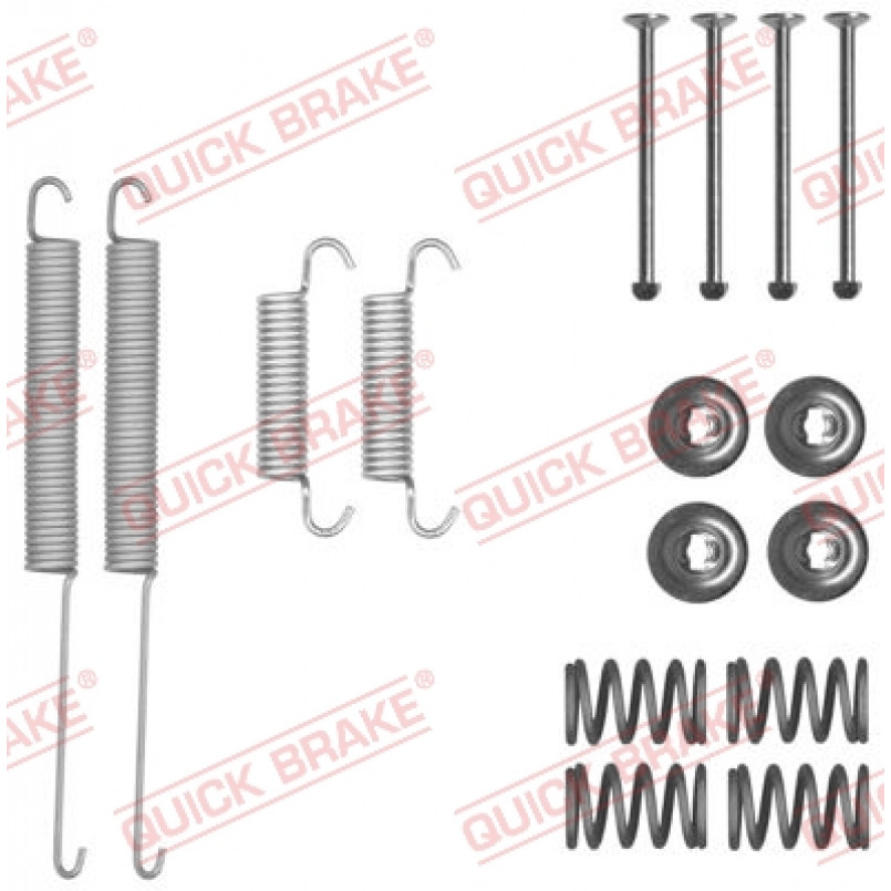 105-0026 QUICK BRAKE Комплект пружинок колодок ручного гальма