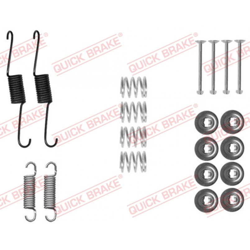 105-0031 QUICK BRAKE Комплект пружинок колодок ручного гальма