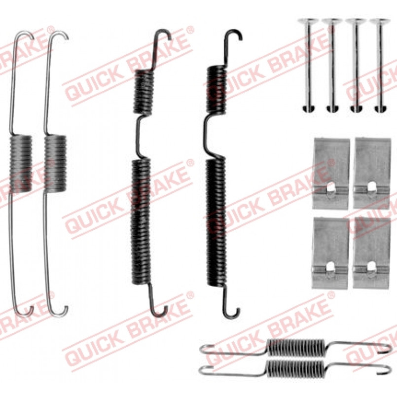 105-0035 QUICK BRAKE Комплект пружинок колодок ручного гальма
