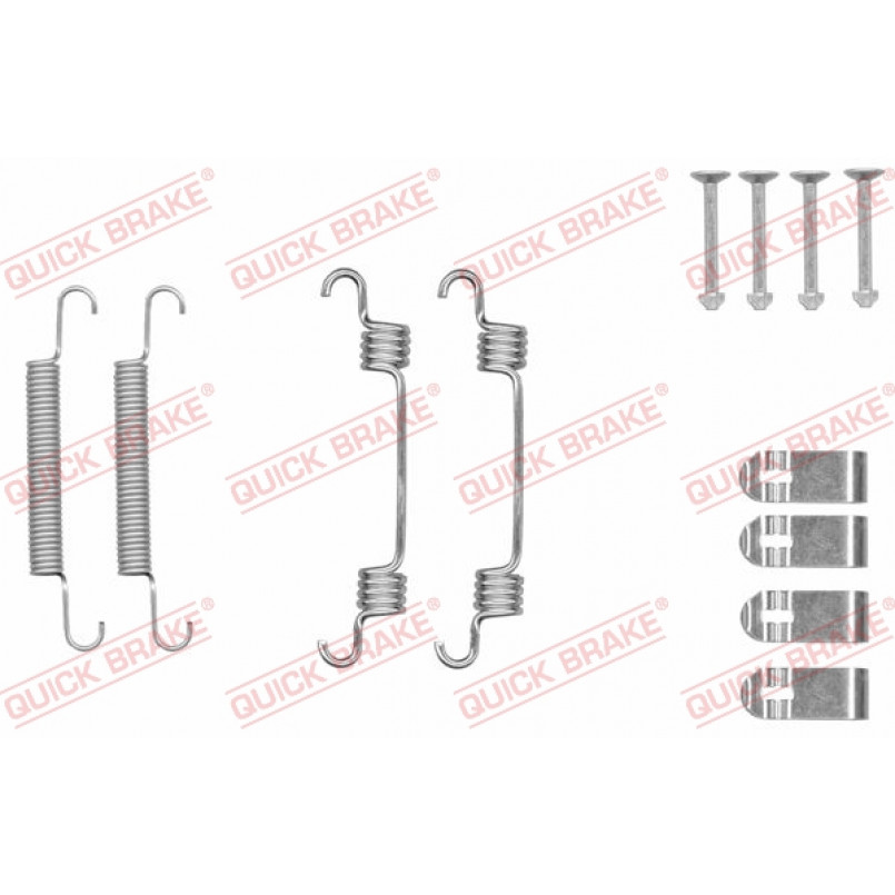 105-0044 QUICK BRAKE Комплект пружинок колодок ручного гальма