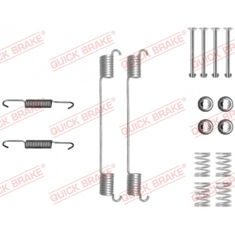 105-0048 QUICK BRAKE Комплект пружинок колодок ручного гальма
