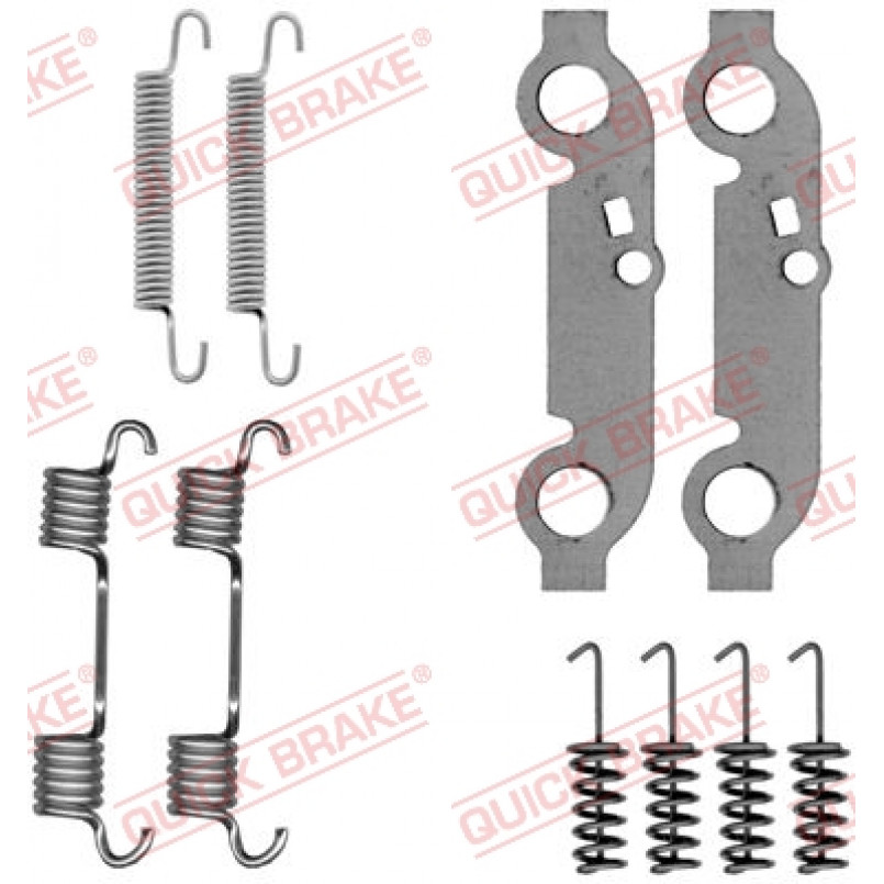 105-0537 QUICK BRAKE Комплект пружинок колодок ручного гальма
