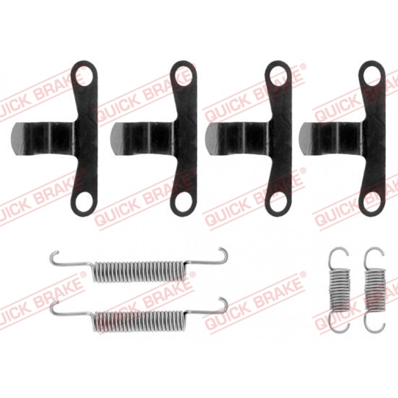105-0594 QUICK BRAKE Комплект пружинок колодок ручного гальма