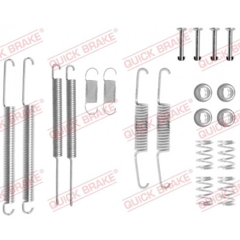 105-0598 QUICK BRAKE Комплект пружинок колодок ручника VW Caddy I 1.5-1.8 82-92 (Vag)
