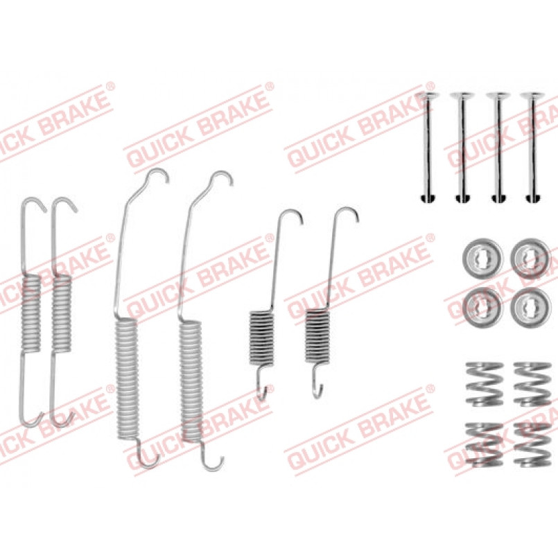 105-0618 QUICK BRAKE Комплект пружинок колодок ручного гальма