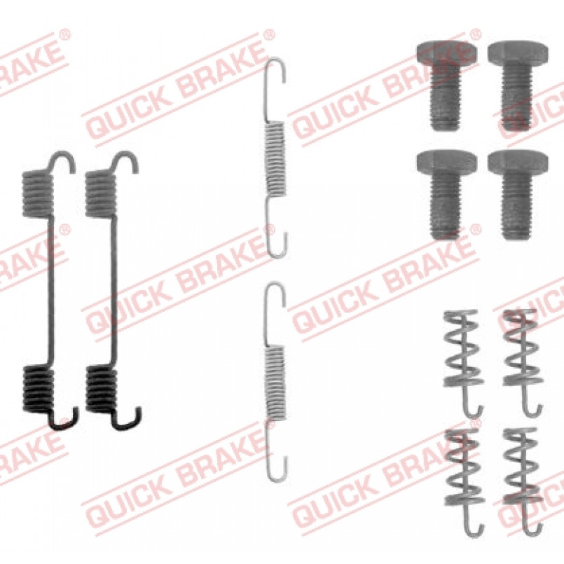 105-0622 QUICK BRAKE Комплект пружинок колодок ручника MВ Vito (W638/639)
