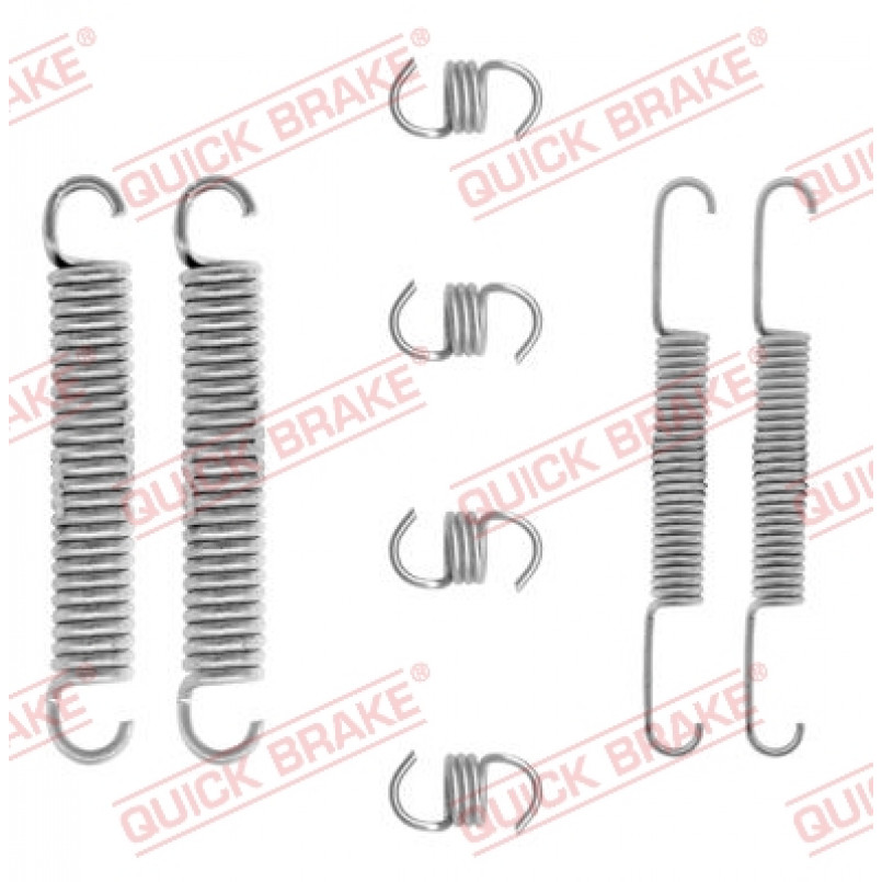 105-0662 QUICK BRAKE Комплект пружинок колодок ручника Lada 110/111/112/Kalina/Samara 2108-2115 86-1