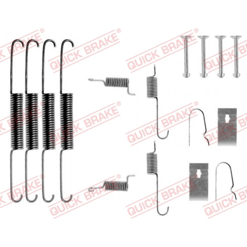 105-0664 QUICK BRAKE Комплект пружинок колодок ручного гальма