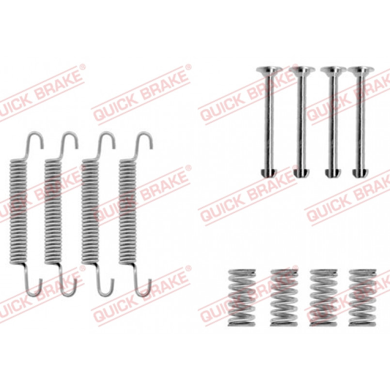 105-0667 QUICK BRAKE Комплект пружинок колодок ручника Opel Omega B/Vectra A 1.8-3.0 86-94 (Ate)