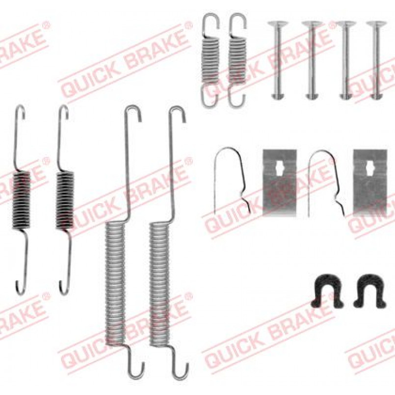 105-0668 QUICK BRAKE Комплект пружинок колодок ручного гальма