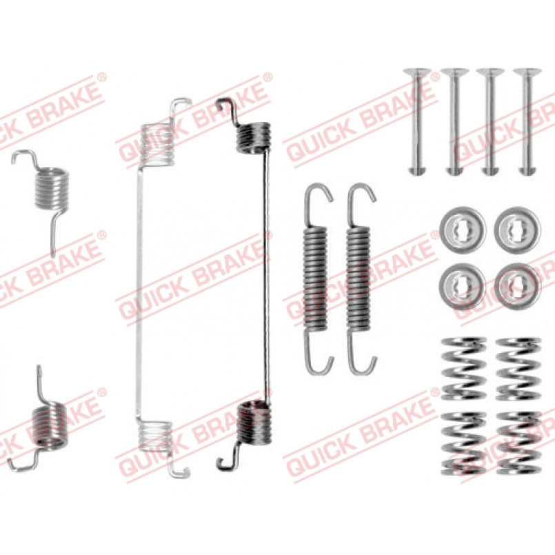 105-0672 QUICK BRAKE Комплект пружинок колодок ручника Fiat Fiorino 1.1-1.7TD 87-01 (Bosch)